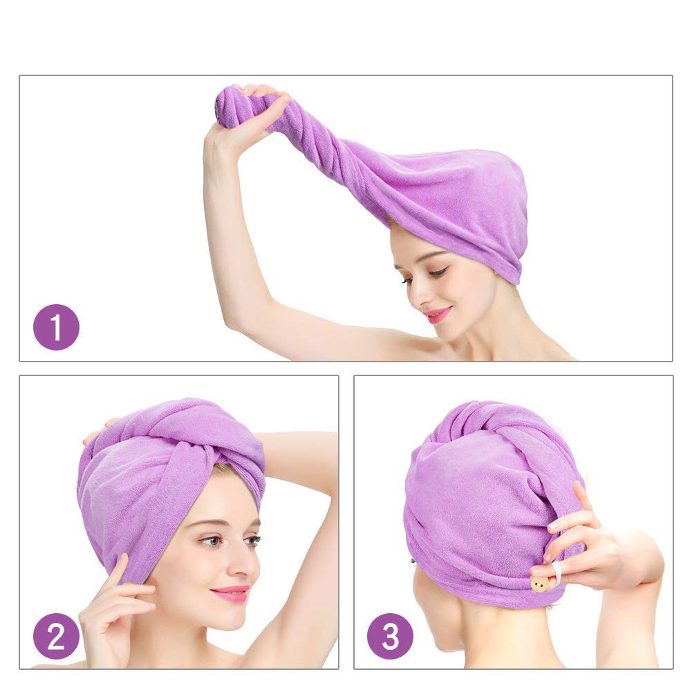 Quick-Dry Hair Towel Cap Quick-Dry Hair Towel Cap